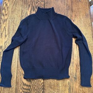 J. Crew Men's Dark Blue Turtleneck Sweater